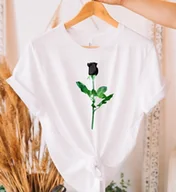 Koszulki i topy damskie - Biała koszulka damska - miniaturka - grafika 1