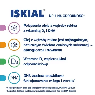 Aflofarm FABRYKA LEKÓW SP.Z O.O Iskial Junior w płynie 2 x 100 ml - Witaminy i minerały - miniaturka - grafika 2