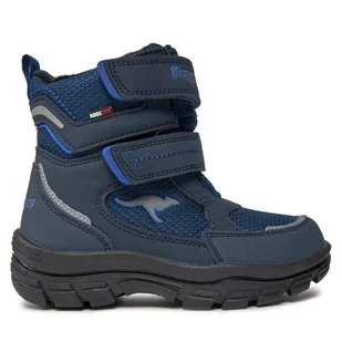 Śniegowce KangaRoos K-Leno Kibo Rtxdk 18954 000 4095 Granatowy - Buty dla chłopców - miniaturka - grafika 1