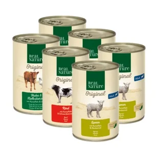 REAL NATURE Adult Zestaw mieszany 6 x 400 g Opakowanie mieszane 2 - Mokra karma dla psów - miniaturka - grafika 1