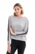 Bluzy damskie - LEE TAPED SWEATSHIRT GREY MELE L53OOT37 M - miniaturka - grafika 1
