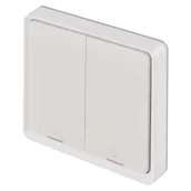 Systemy inteligentnych domów - Przełącznik zasilania EMOS GoSmart IP-2002ZW, ZigBee 3.0, 2-tlačítkový (H5012) Biały - miniaturka - grafika 1