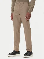 Spodnie męskie - BOSS Chinosy P-Kaiton1 50543945 Beżowy Slim Fit - miniaturka - grafika 1