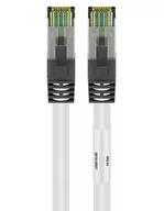 Kable komputerowe i do monitorów - Goobay CAT 8.1 patch cable, S/FTP (PiMF) 55122 0.25 m, White, Cat 8.1 S/FTP 55122 - miniaturka - grafika 1