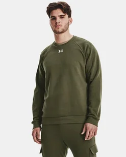 BLUZA MĘSKA SPORTOWA UNDER ARMOUR Rival Fleece Crew XS - Bluzy męskie - miniaturka - grafika 1
