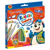 Szkolne artykuły papiernicze - Bambino Kredki Trójkątne Ołówkowe Szkolne 24 Kolory - miniaturka - grafika 1