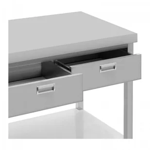 Stół ze stali nierdzewnej z szufladami - 150 x 60 cm ROYAL CATERING 10012697 RCAT-150/60-D - Meble gastronomiczne - miniaturka - grafika 6
