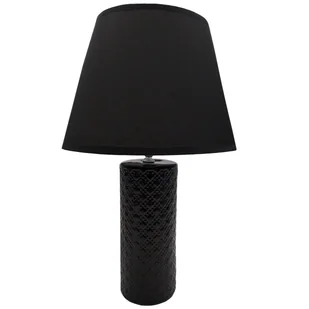 Lampa nocna nowoczesna czarna stołowa glamour 43 cm - Lampy stojące - miniaturka - grafika 1