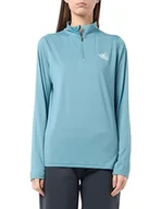 Koszulki i topy damskie - The North Face Damskie Flex 1/4 Zip Graphic 1 Koszulka Algae Blue XL - miniaturka - grafika 1