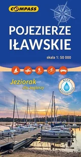 Mapa turystyczna - Pojezierze Iławskie laminowana - książka - Obcojęzyczne przewodniki, mapy i atlasy - miniaturka - grafika 1