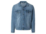 Kurtki męskie - LIVERGY® Kurtka jeansowa męska z bawełną (XL (56/58), Niebieski) - miniaturka - grafika 1