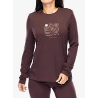 Bluzy sportowe damskie - Bluza termiczna damska Odlo Merino 200 Nature Lover TS Crew Neck LS - miniaturka - grafika 1