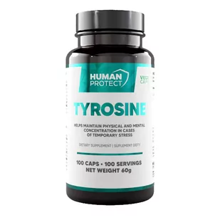 Human Protect Tyrosine 500mg 100vkaps. Tyrozyna - Witaminy i minerały - miniaturka - grafika 1