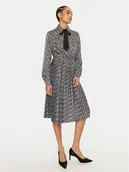 Sukienki - Fracomina Sukienka koszulowa FR24WD2005W470K1 Czarny Regular Fit - miniaturka - grafika 1