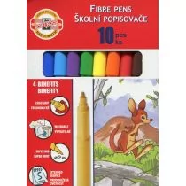 KIN KOH-INOOR PISAKI 7710/2AJ 10 KOLORÓW W KARTONIKU - Flamastry - miniaturka - grafika 3