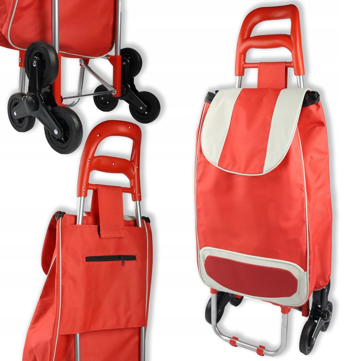 WÓZEK NA ZAKUPY 25 L TORBA LEKKI POJEMNY NA KÓŁKACH DO SCHODÓW MOCNY