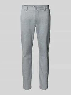 Spodnie o kroju slim fit ze szlufkami na pasek model ‘MARK’ - Spodnie męskie - miniaturka - grafika 1