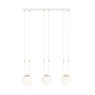 Lampy sufitowe - Emibig GLAM 3 WHITE/OPAL 1115/3 lampa wisząca szklane klosze GLAMOUR 1115/3 - miniaturka - grafika 1