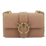 Torebki damskie - Pinko Damska Love ONE Mini CL Vitello SETA, D01q_biscotto Zenzero-antyczne złoto - miniaturka - grafika 1