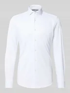 Koszule męskie - Koszula biznesowa o kroju slim fit z kołnierzykiem typu cutaway model ‘HANK’ - miniaturka - grafika 1