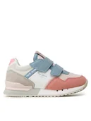 Buty dla dziewczynek - Pepe Jeans Sneakersy London Basic Gk PGS30565 Niebieski - miniaturka - grafika 1