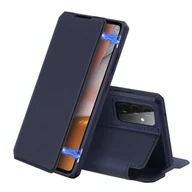 Etui i futerały do telefonów - Dux Ducis Skin X kabura etui pokrowiec z klapką Samsung Galaxy A72 4G niebieski - miniaturka - grafika 1