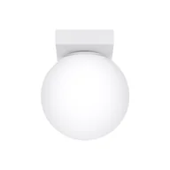 Lampy sufitowe - Biała lampa sufitowa ze szklanym kloszem ø 12 cm Umerta – Nice Lamps - miniaturka - grafika 1