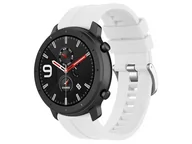 Powerbanki - Pasek gumowy soft Alogy do Samsung Galaxy Watch Active 2 Biały (20mm) - miniaturka - grafika 1
