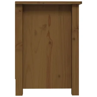Lumarko Szafka pod TV, miodowy brąz, 70x36,5x52 cm, lite drewno sosnowe - Szafki RTV - miniaturka - grafika 9