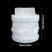 Inne - 1 Szt. Słoik Forma Żywiczna Karuzela Silikonowe Formy Do Słoików Z Pokrywkami Żywica Epoksydowa Formy Odlewnicze Dla Majsterkowiczów Pudełko Do - miniaturka - grafika 1