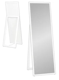 Duże lustro stojące 170x50 cm wąska rama BIAŁE PREMIUM - Lustra - miniaturka - grafika 1