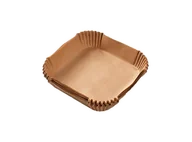 Akcesoria i części AGD - Wkład papierowy do frytkownicy KOENIC KAFP-2020 100szt. 20x20cm Brązowy - miniaturka - grafika 1