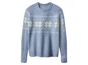 Swetry damskie - esmara® Sweter damski z domieszką wełny (Niebieski, XS (32/34)) - miniaturka - grafika 1