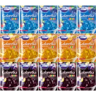 Galaretki - Gellwe Galaretka o smaku Frugo 72g, po 5 sztuk: czarna, pomarańczowa, niebieska - miniaturka - grafika 1