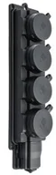 Gniazdka elektryczne - Pawbol Listwa gumowa 4x2P+Z Schuko 230V D.3159/4-S - miniaturka - grafika 1