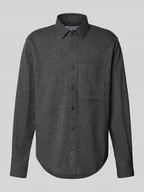 Koszule męskie - Koszula casualowa o kroju regular fit z kieszenią na piersi - miniaturka - grafika 1