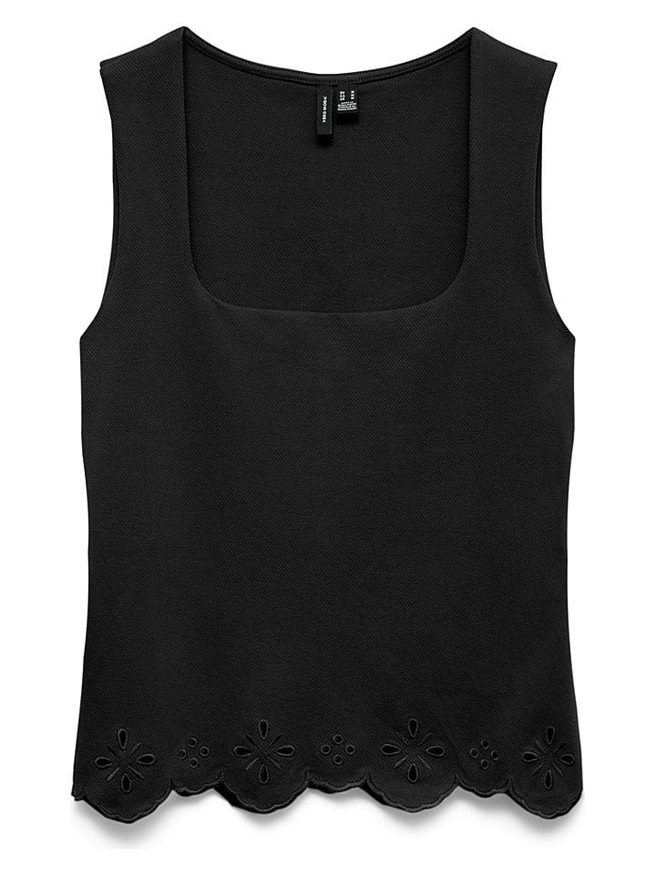 Vero Moda Top w kolorze czarnym