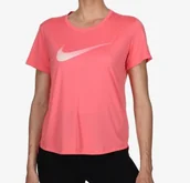 Bluzki damskie - Koszulka Sportowa Damska Różowa Nike Dri-Fit DX1025-894 r. S - miniaturka - grafika 1