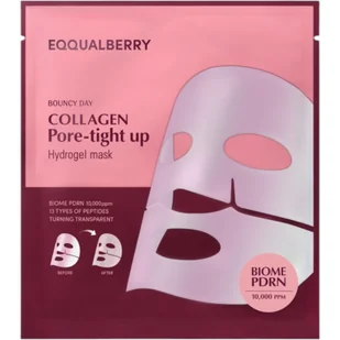 Eqqualberry Collagen Pore-tight Up Hydrogel, Kolagenowa maska do twarzy zwężająca pory, 4szt - Maseczki do twarzy - miniaturka - grafika 1
