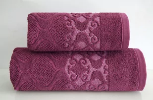 Greno Ręcznik bawełniany Lugana Fioletowy - Ręczniki - miniaturka - grafika 1