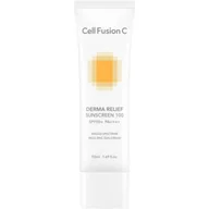 Kremy do twarzy z filtrem - Cell Fusion C Derma Relief Sunscreen, Krem przeciwsłoneczny dla skóry suchej, SPF50+/PA++++ - miniaturka - grafika 1