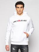 Bluzy męskie - Jack&Jones Bluza Corp Old Logo 12137054 Biały Regular Fit - miniaturka - grafika 1