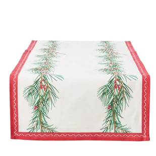 Świąteczny bieżnik na stół z bawełny CHARLENE, 140 cm - Obrusy i serwetki Świąteczny bieżnik na stół z bawełny CHARLENE, 140 cm - Obrusy i serwetki - miniaturka - grafika 1