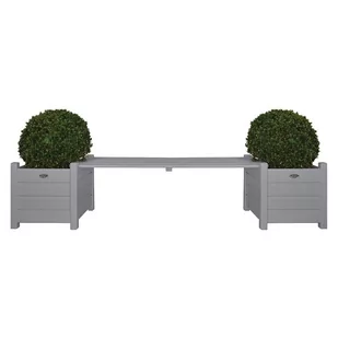 Esschert Design Esschert Design Donice połączone ławką, szare, CF33G CF33G - Donice - miniaturka - grafika 1