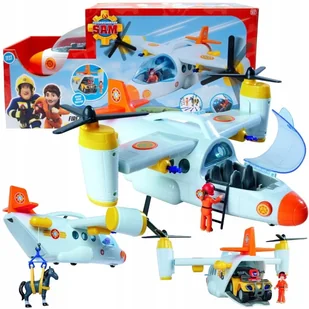 Strażak Sam Samolot Ratunkowy Pojazd 42cm + Akcesoria - Samoloty i helikoptery - miniaturka - grafika 1