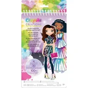 Zabawki kreatywne - Crayola Creations: Glam zestaw do projektowania ubrań z naklejkami - miniaturka - grafika 1