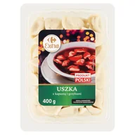 Szybkie dania obiadowe - Carrefour Extra Uszka z kapustą i grzybami 400 g - miniaturka - grafika 1