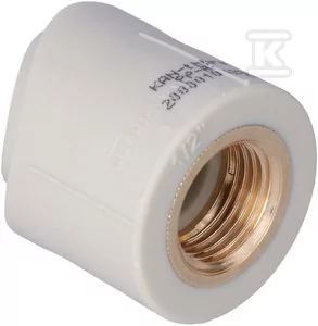 Siodełko z gwintem wewnętrznym PP-R 50x1/2" szare - Łączniki, trójniki, kształtki - miniaturka - grafika 1