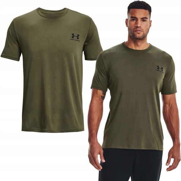 Koszulka Męska T-shirt UNDER ARMOUR Szybkoschnąca Sportowa 1326799-390-XXL