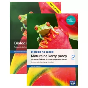 Pakiet Biologia na czasie 2. Podręcznik i Maturalne karty pracy dla liceum ogólnokształcącego i technikum. Zakres rozszerzony. Edycja 2024 - Podręczniki do technikum - miniaturka - grafika 1